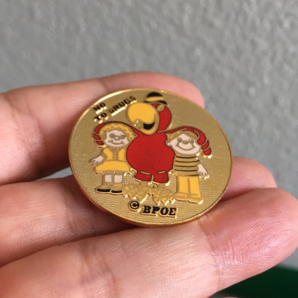 🖤Collectible No to Drugs BPOE Vtg pin - Picture 3 of 9